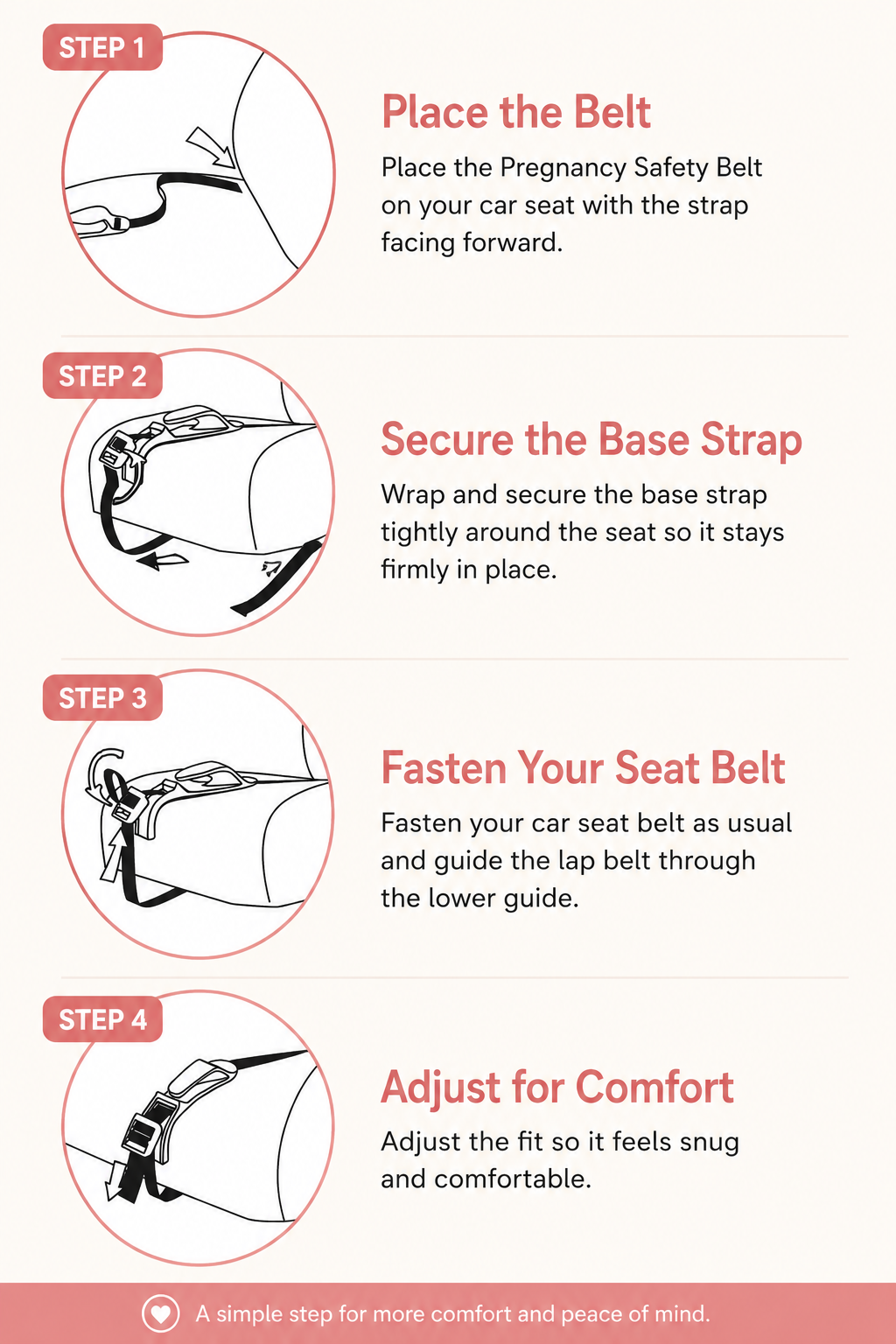 Pregnancy Safety Belt