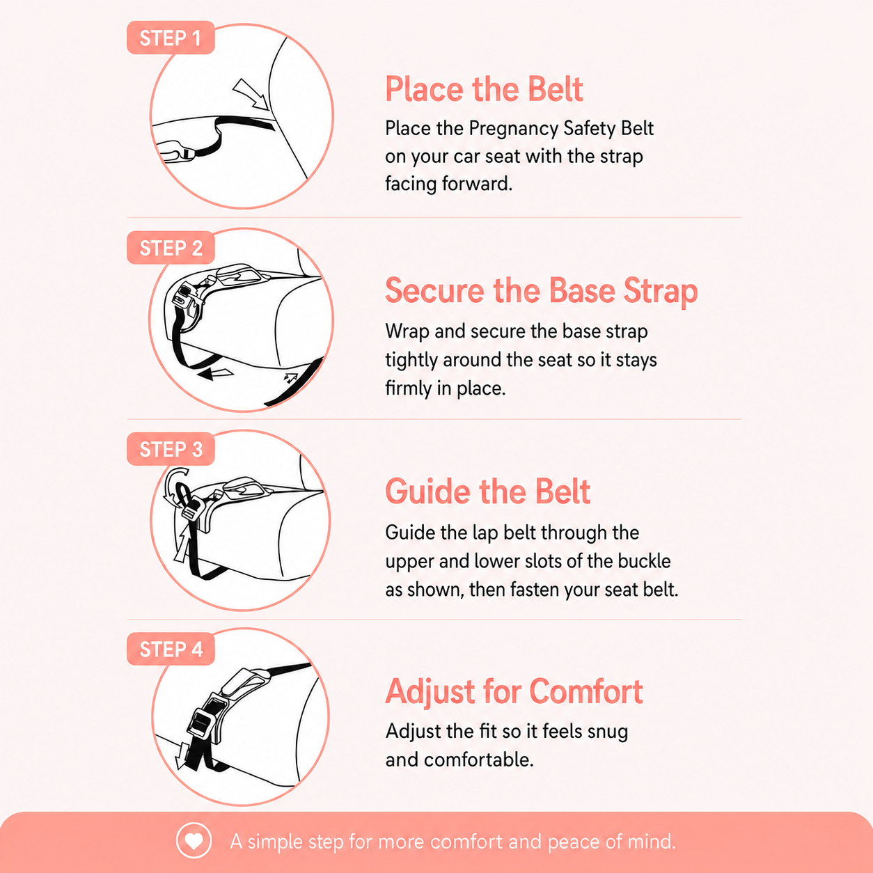 Pregnancy Safety Belt